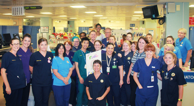 Fremantle Hospital Emergency Department Staff in the department