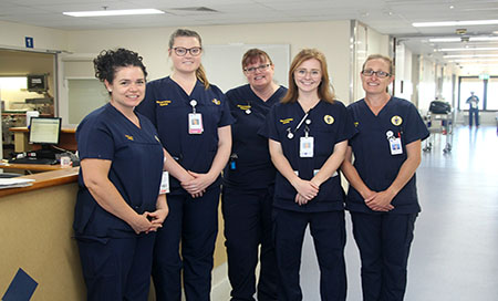 Group of nurses on hospital ward